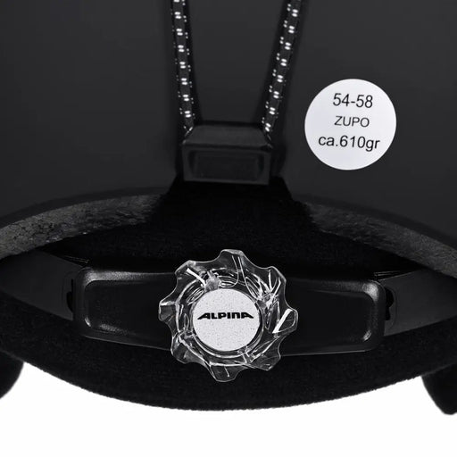 ЗИМНА КАСКА ALPINA ZUPO ЧЕРНА МАТОВА 54-58