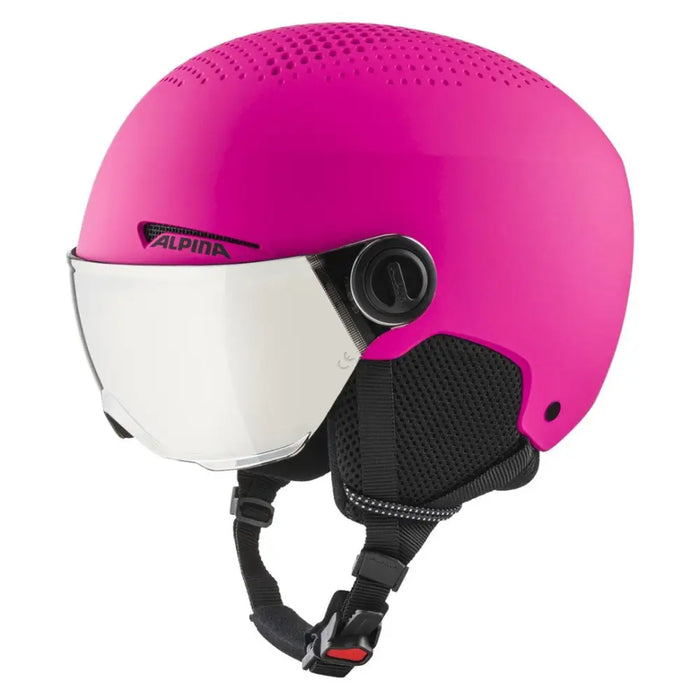 Зимна каска Alpina Zupo Visor Q-Lite Pink Matt 51-55