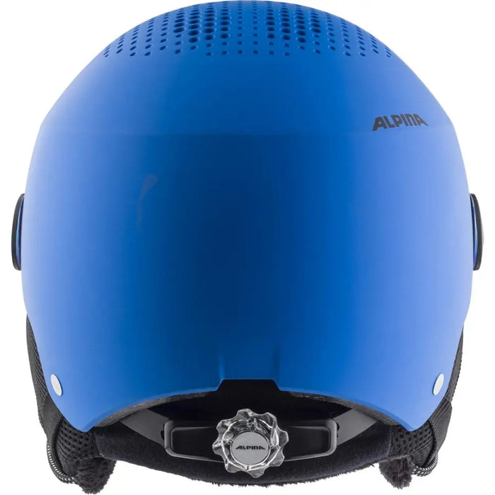ЗИМНА КАСКА ALPINA ZUPO VISOR Q-LITE СИНЯ МАТОВА 51-55