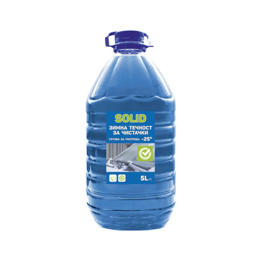 ЗИМНА ТЕЧНОСТ ЗА ЧИСТАЧКИ -25C 5L ГОТОВА ЗА УПОТРЕБА SOLID