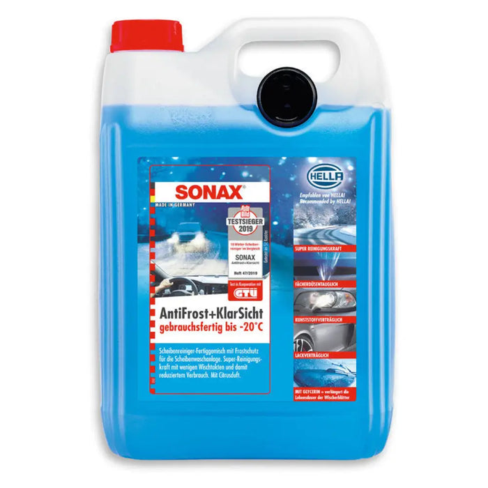 ЗИМНА ТЕЧНОСТ ЗА ЧИСТАЧКИ -20C 5L ГОТОВА ЗА УПОТРЕБА SONAX