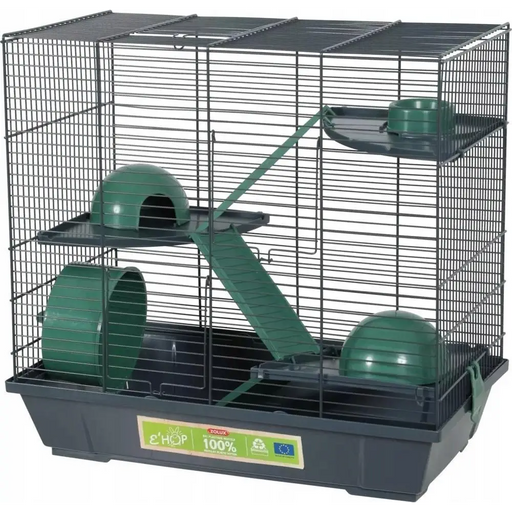 ZOLUX Клетка EHOP за хамстер тройна 50см - зелена