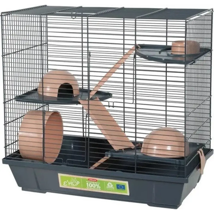 ZOLUX Клетка EHOP за хамстер тройна 50см - розова