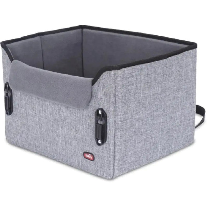 ZOLUX Nomad S сив – столче за кола за кучета – 41×32×28.5 см