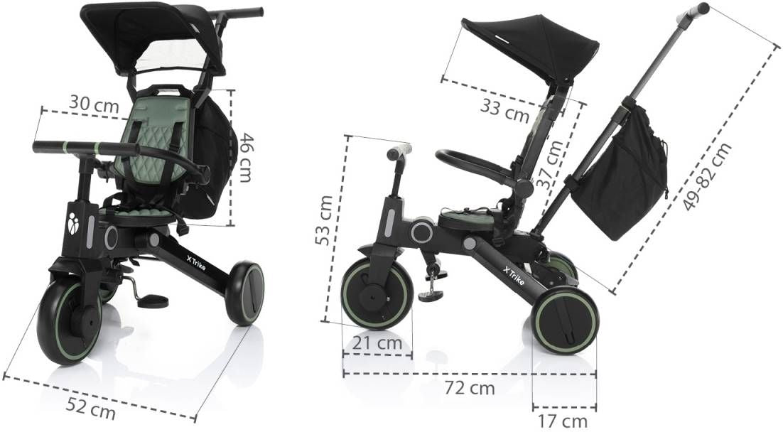 Детска триколка Zopa - Nova 2, Aquatic Green