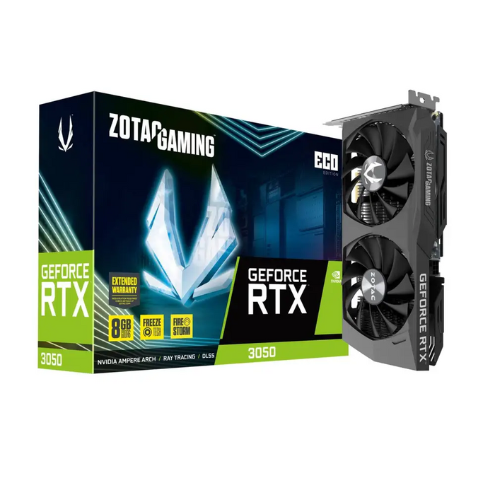 Zotac GAMING GeForce RTX 3050 Eco NVIDIA 8 GB GDDR6