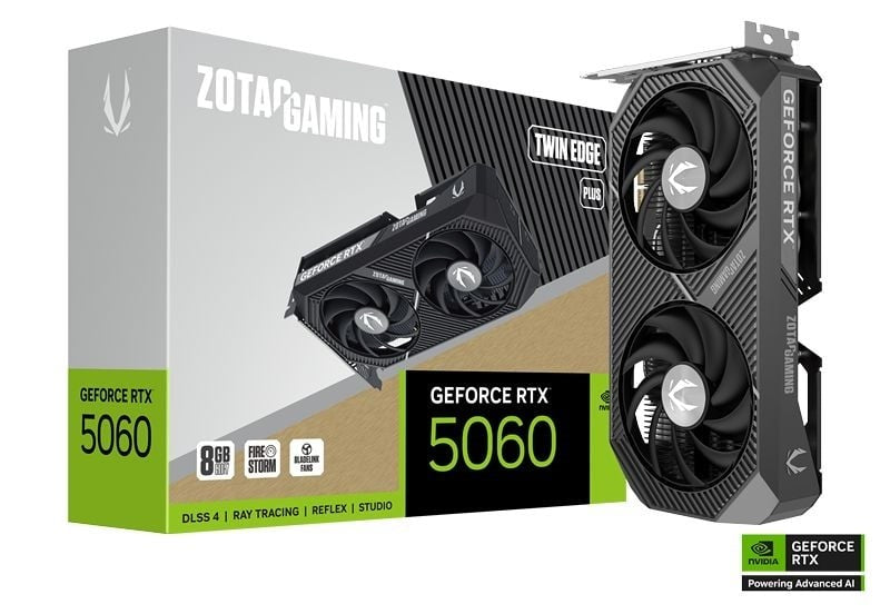 Графична карта ZOTAC GAMING GeForce RTX 5060 Twin Edge PLUS