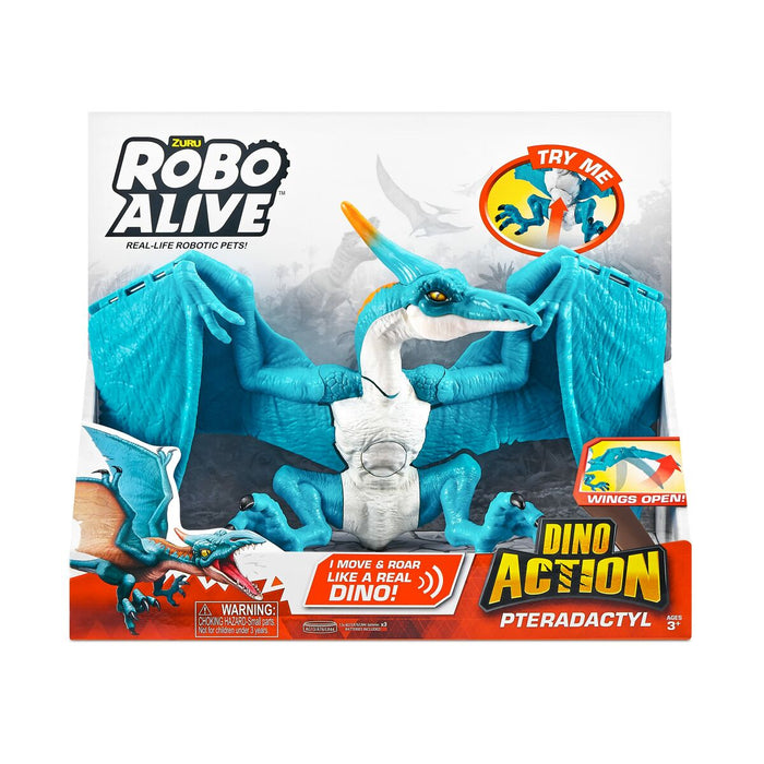 Динозавър Zuru Robo Alive: Dino Action Pterodactyl Селесте Съчленена Фигура