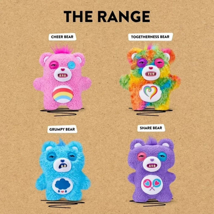Плюшена играчка Zuru Fuggler - Зъбато чудовище Care Bears, 22 cm, асортимент