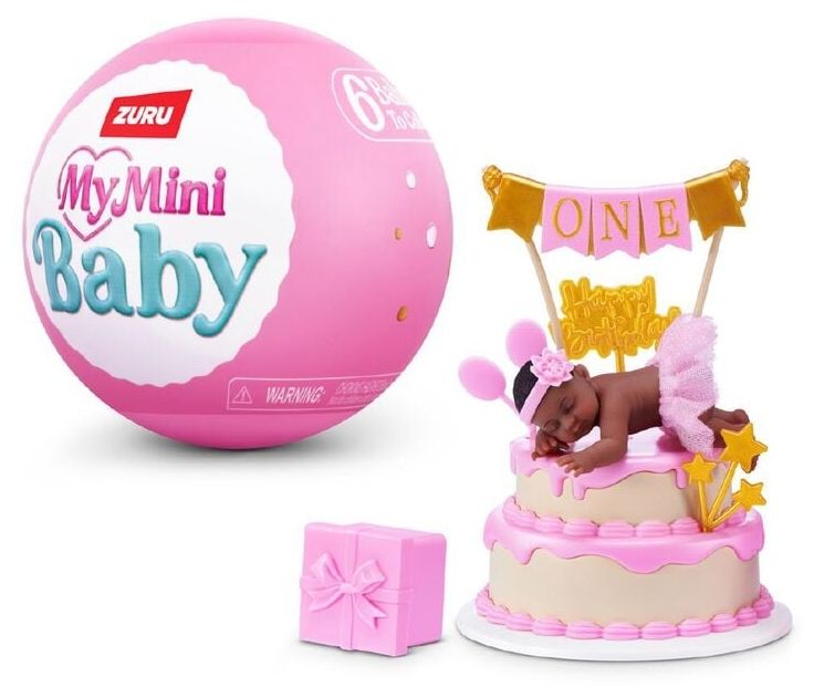 Игрален комплект Zuru My Mini Baby - Birthday S1, капсула с фигурки изненада, асортимент