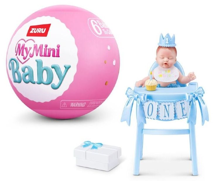 Игрален комплект Zuru My Mini Baby - Birthday S1, капсула с фигурки изненада, асортимент