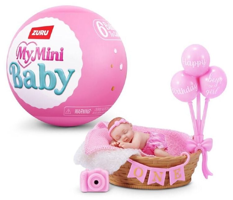 Игрален комплект Zuru My Mini Baby - Birthday S1, капсула с фигурки изненада, асортимент