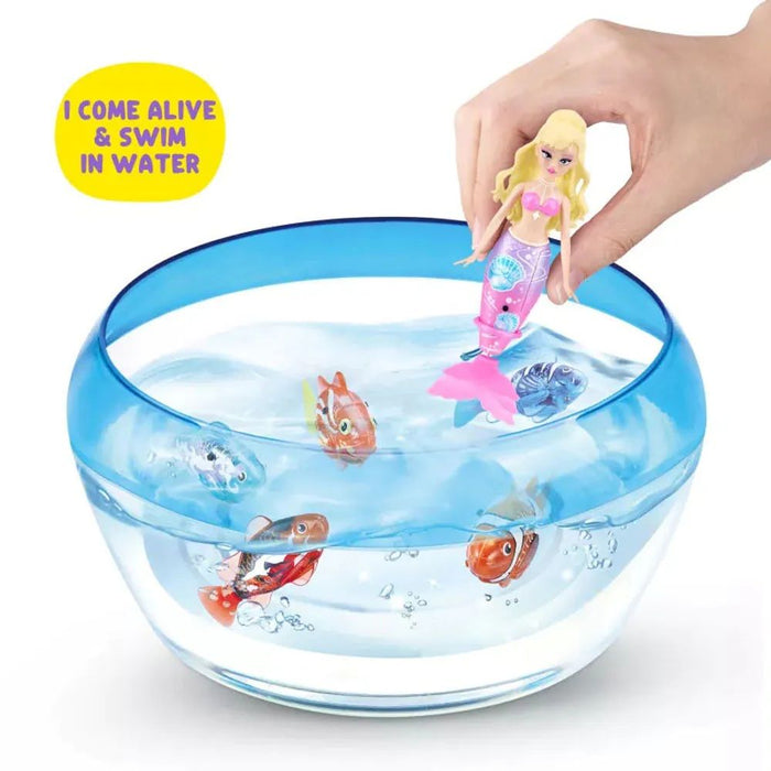 Интерактивна кукла Zuru Pets Alive - Magic Swimming Mermaid, 15 cm, асортимент