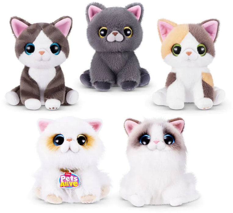 Интерактивна плюшена играчка Zuru Pets Alive - Smitten Kittens S2, асортимент