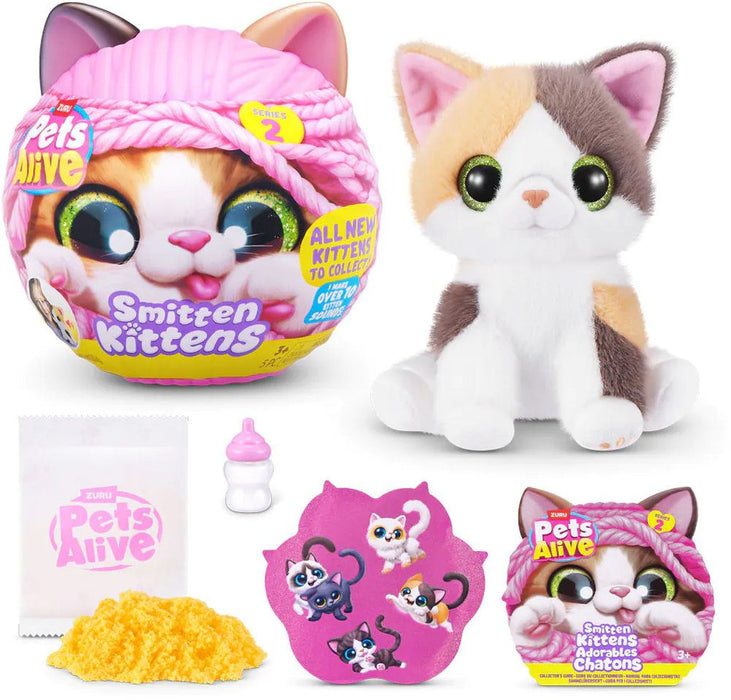 Интерактивна плюшена играчка Zuru Pets Alive - Smitten Kittens S2, асортимент