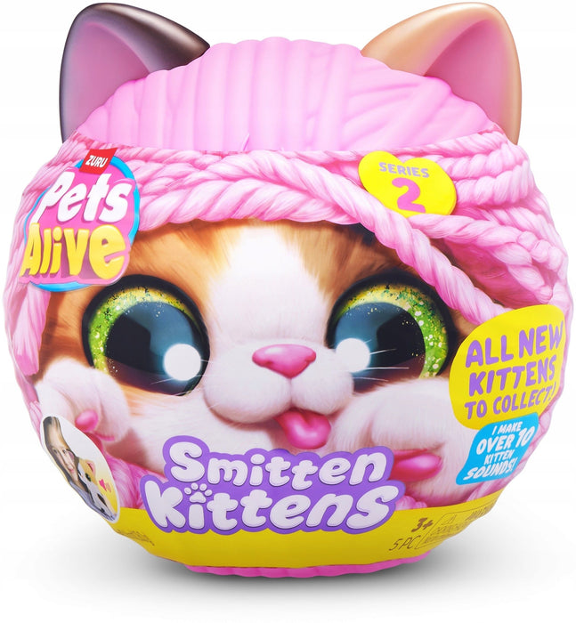Интерактивна плюшена играчка Zuru Pets Alive - Smitten Kittens S2, асортимент