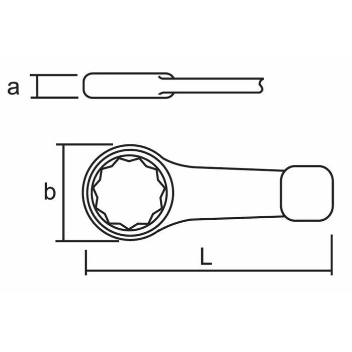 Звезден ключ с отворен край KUKKO 85 mm Стомана DIN 7444