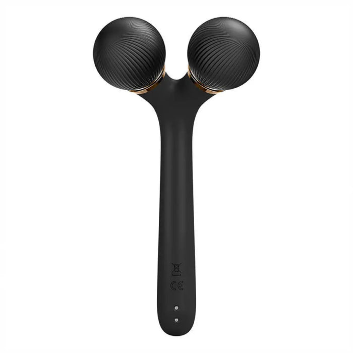 Звуков ролер за лице и тяло Geske 4 в 1 с приложение (сив)