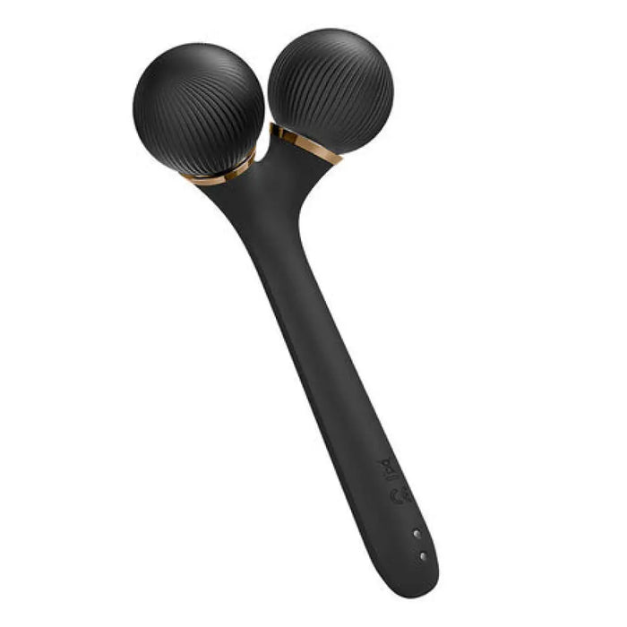 Звуков ролер за лице и тяло Geske 4 в 1 с приложение (сив)