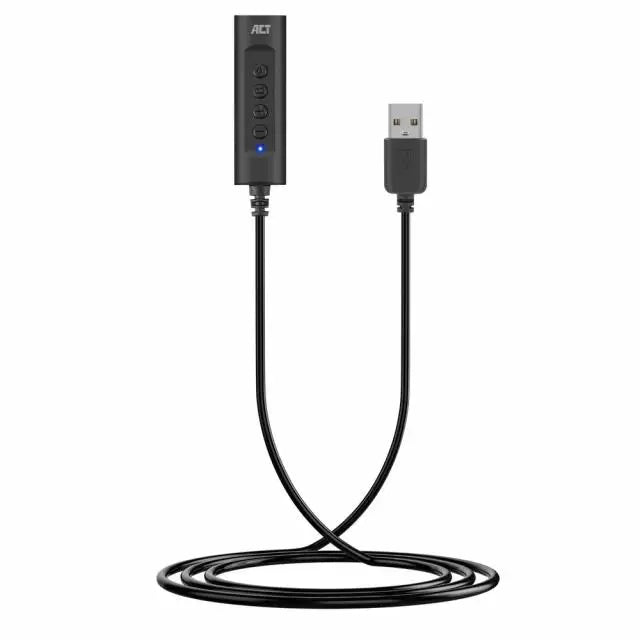 Звукова карта Ewent AC9360 2.0 USB-A 3.5 mm Черна
