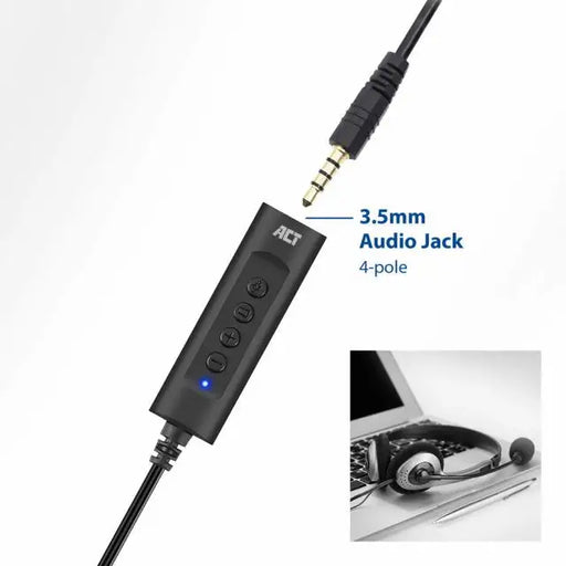 Звукова карта Ewent AC9360 2.0 USB-A 3.5 mm Черна
