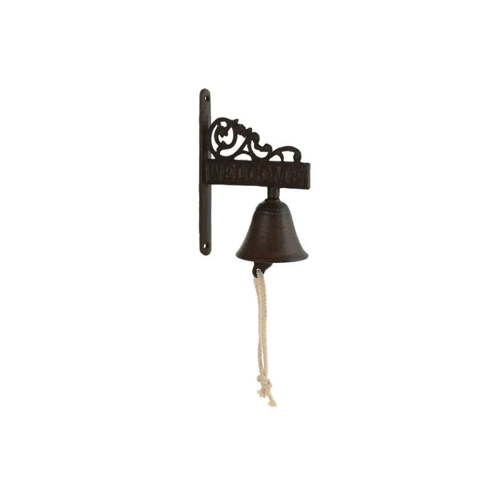 Звънец Home ESPRIT Кафяв Черен Въже Желязо 14,5 x 7,5 x