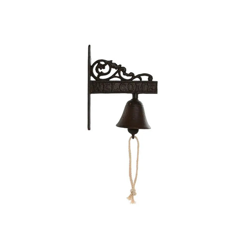 Звънец Home ESPRIT Кафяв Черен Въже Желязо 14,5 x 7,5 x