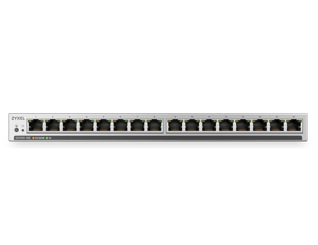 ZyXEL GS1100-16ES Slimline Неуправляем + 16 порта Gigabit - Неуправляем + Суич