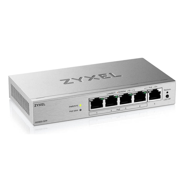 Суич ZyXEL GS1200-5HPV3-EU0101F