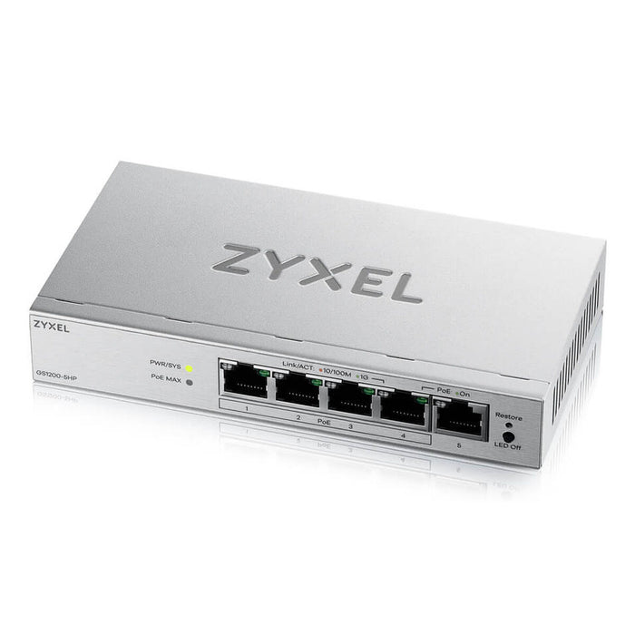 Суич ZyXEL GS1200-5HPV3-EU0101F