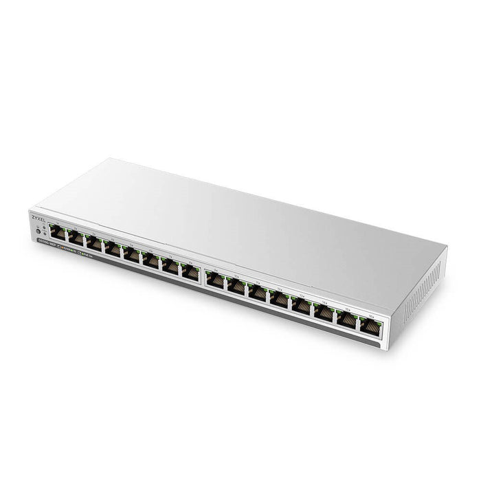 Zyxel GS1100-16E-EU0101F 16-портов неуправляем, безвентилаторен, тънък комутатор
