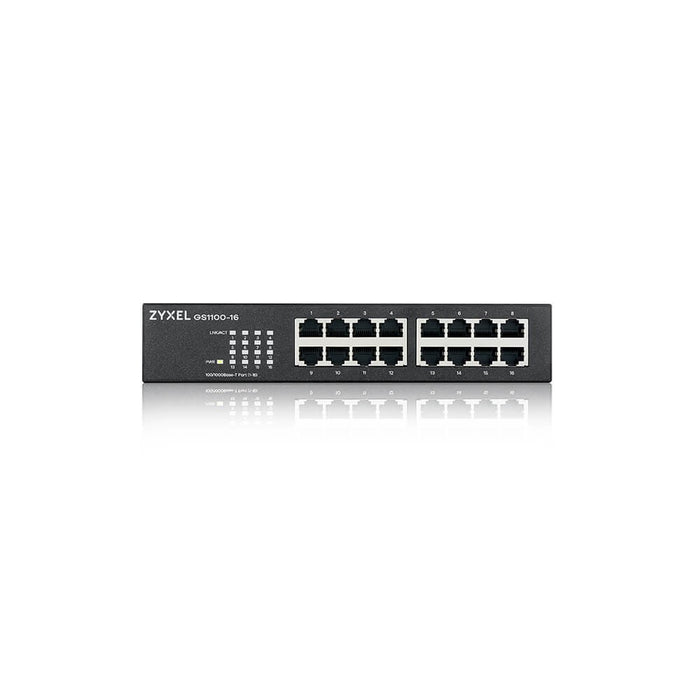 Zyxel GS1100-16 16-портов неуправляем гигабитов комутатор (GS1100-16-EU0104F)