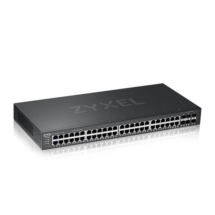 Мрежов комутатор Zyxel GS2220-50-EU0101F, управляем L2 гигабитов Ethernet (10/100/1000), черен