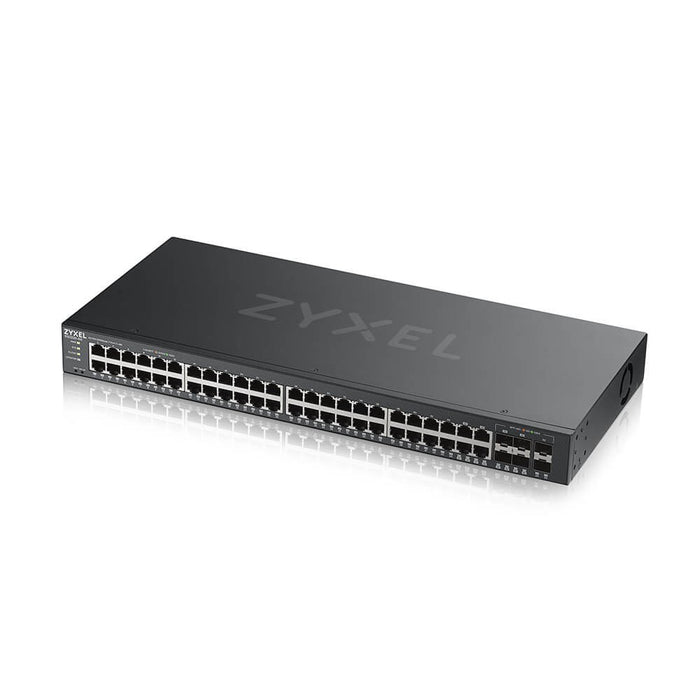 Мрежов комутатор Zyxel GS2220-50-EU0101F, управляем L2 гигабитов Ethernet (10/100/1000), черен
