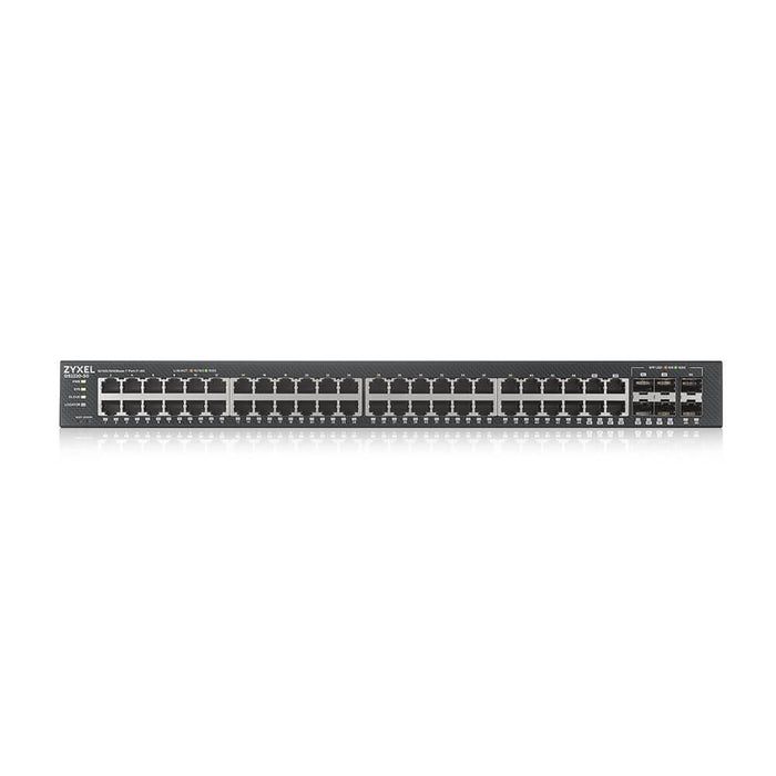 Мрежов комутатор Zyxel GS2220-50-EU0101F, управляем L2 гигабитов Ethernet (10/100/1000), черен