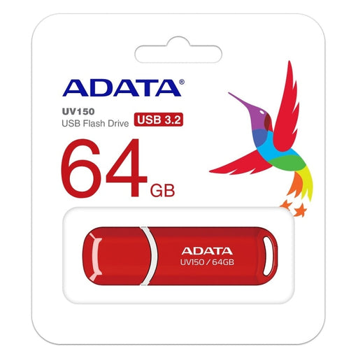 Памет Adata 64GB UV150 USB 3.2 Gen1 - Flash Drive Red