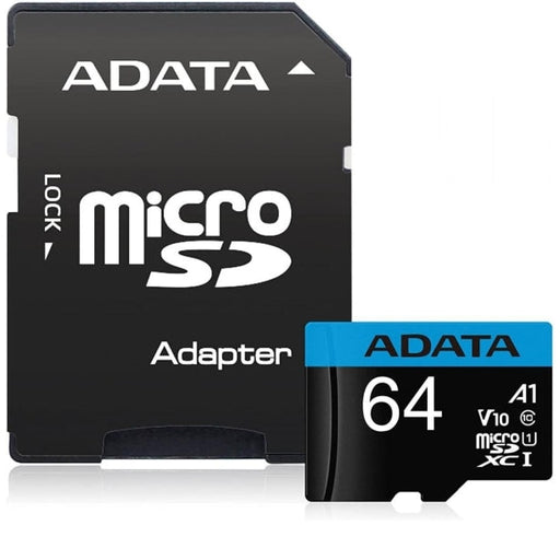 Памет Adata 64GB MicroSDXC UHS - I CLASS10 A1 (1 adapter)