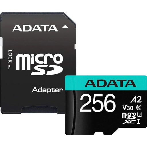 Памет Adata 256GB MicroSDXC UHS - I U3 V30S A2 (1 adapter)