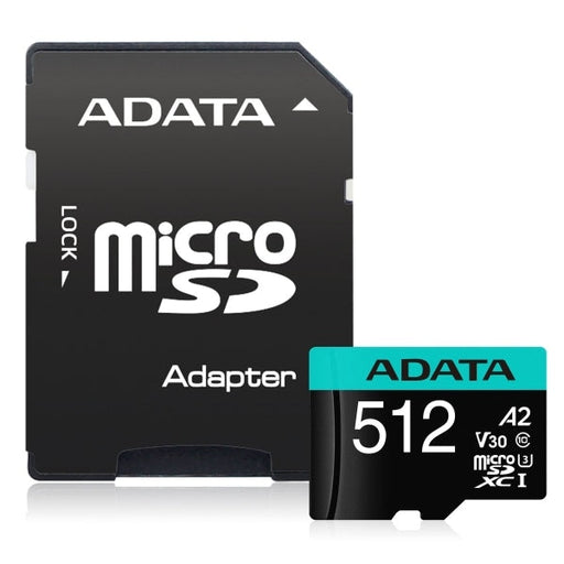 Памет Adata 512GB MicroSDXC UHS - I U3 V30S A2 (1 adapter)