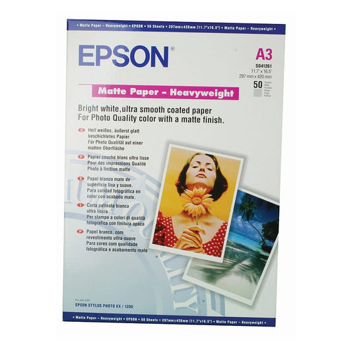Хартия Epson Matte Paper Heavy Weight DIN A3 167g/m2