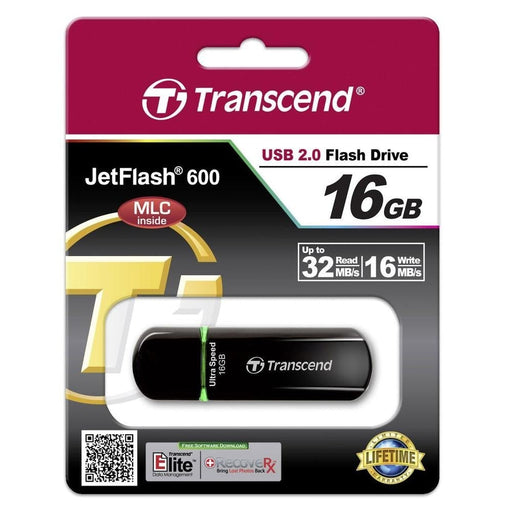 Памет Transcend 16GB JETFLASH 600 (Green)