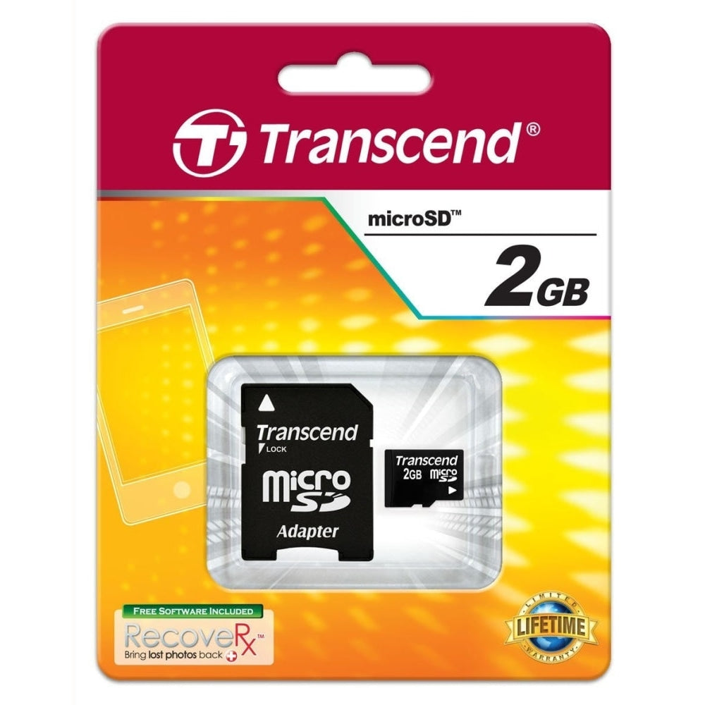 Памет, Transcend 2GB microSD (with adapter)