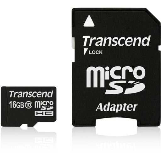 Памет Transcend 16GB microSDHC (with adapter Class 10)