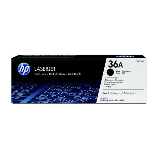 Консуматив HP 36A Black Dual Pack LaserJet Toner Cartridges