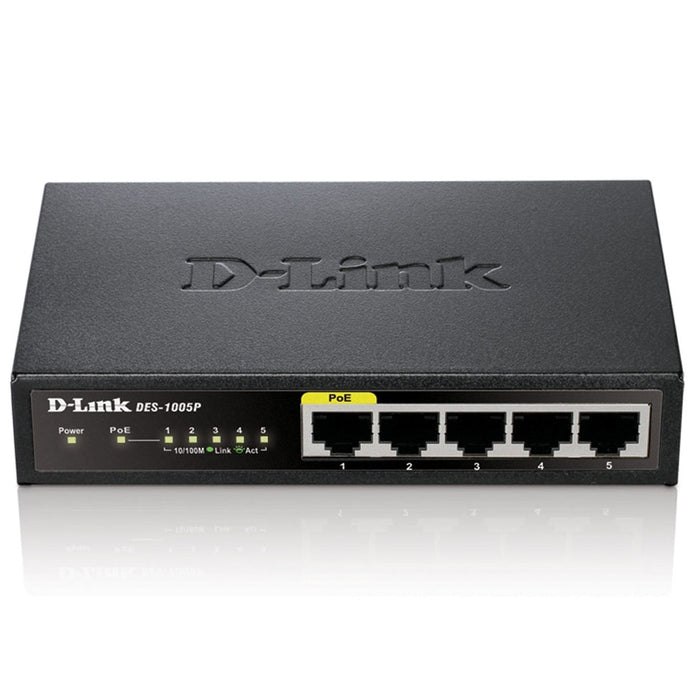 Комутатор D - Link 5 - Port Fast Ethernet PoE Desktop Switch