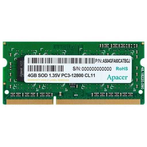 Памет Apacer 4GB Notebook Memory - DDR3 SODIMM 512x 8