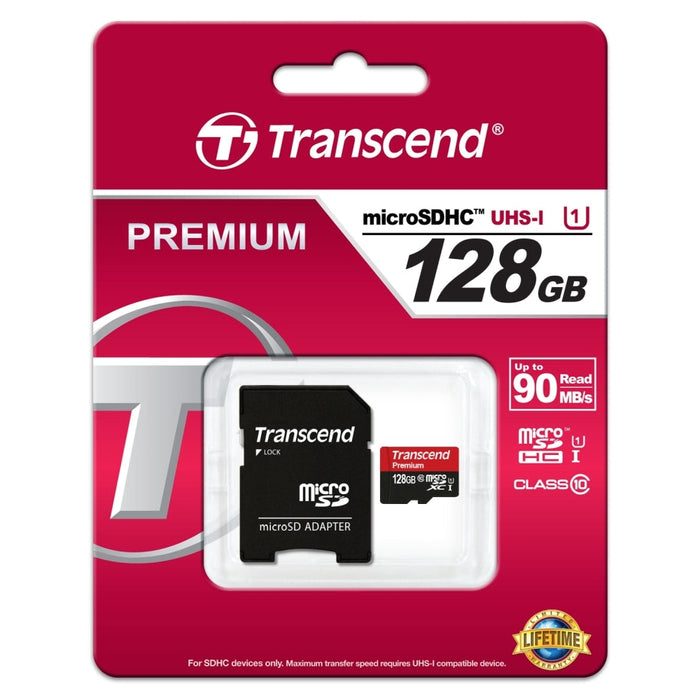 Памет Transcend 128GB micro SDXC UHS - I Premium (with