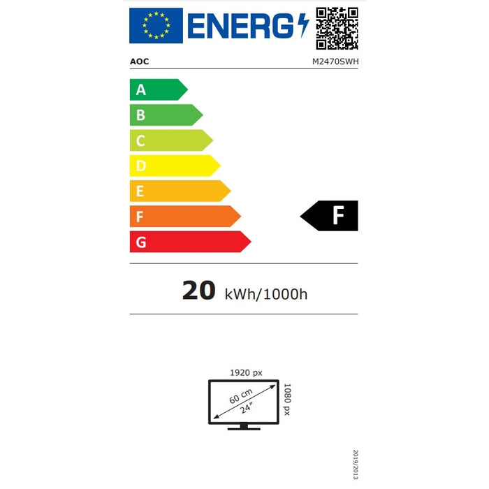 Монитор AOC M2470SWH 23.6’ Wide MVA LED 5 ms