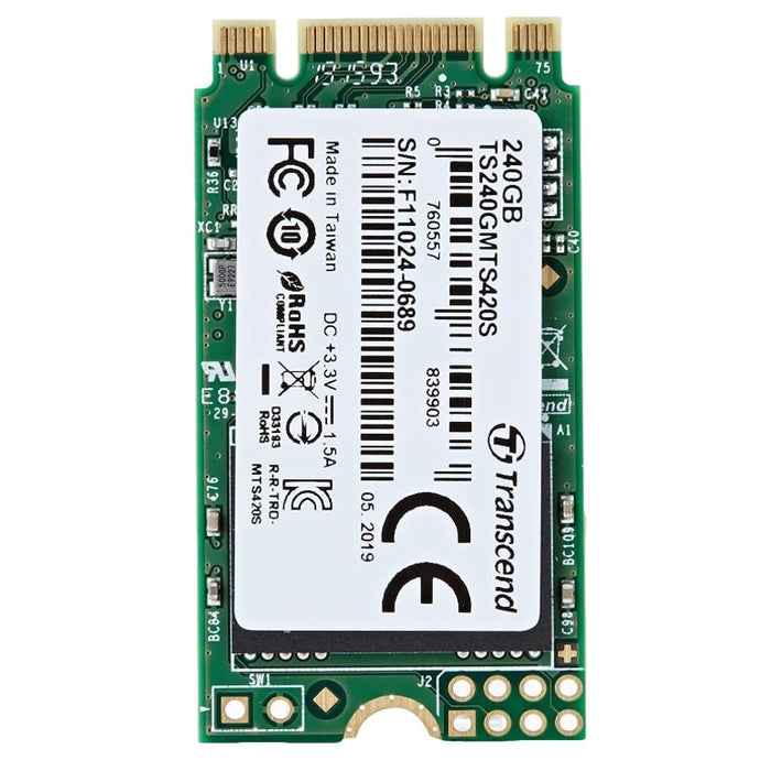 Твърд диск Transcend 240GB M.2 2242 SSD 420S SATA3 TLC