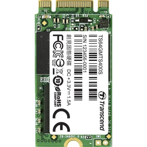 Твърд диск Transcend 64GB M.2 2242 SSD 400S SATA MLC